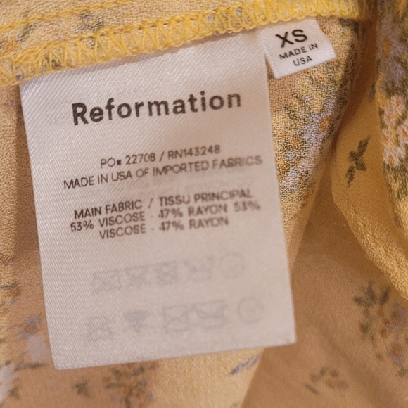 REFORMATION MARLOWE DRESS IN FELICITY FLORAL PRINT - Picture 8 of 8